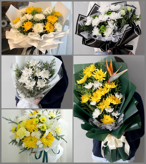 安徽宿州市灵璧县韦集镇藕庄村白事花束代送